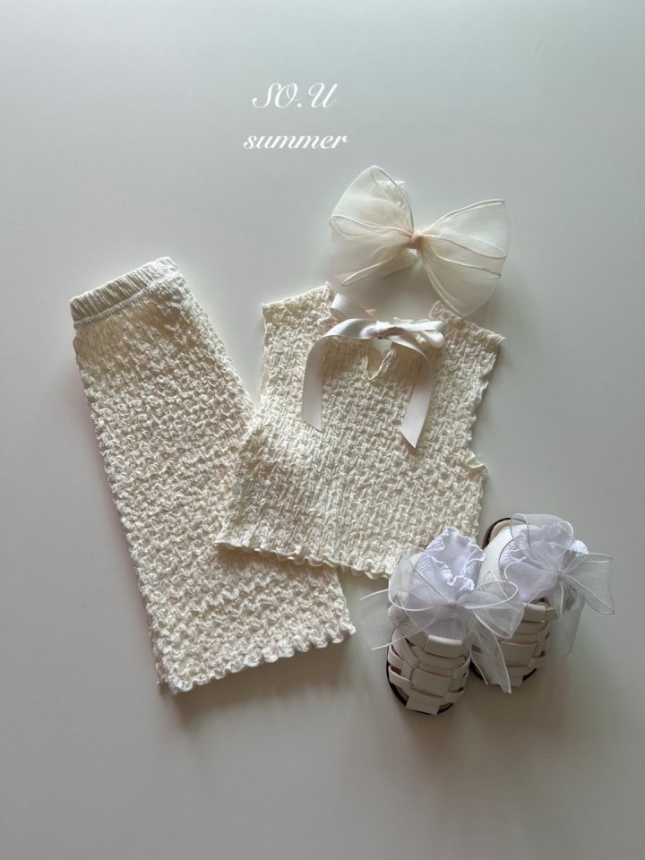 Crumpled Top Bottom Set