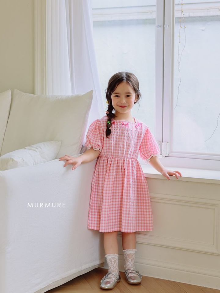 Check Ribbon One-Piece
