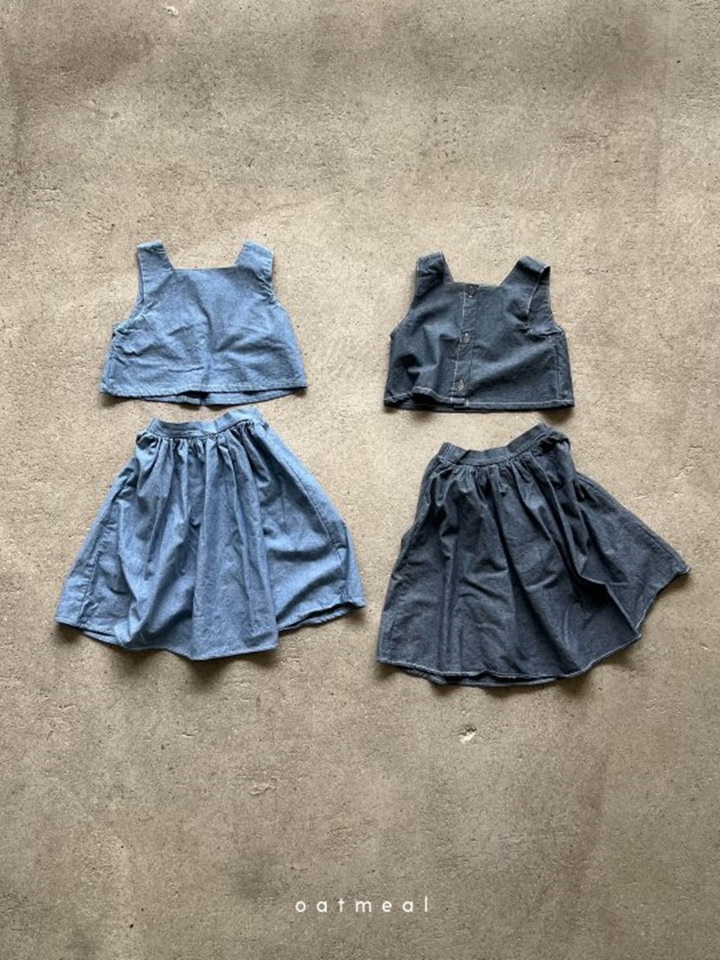 Pumpkin Skirt Top Bottom Set