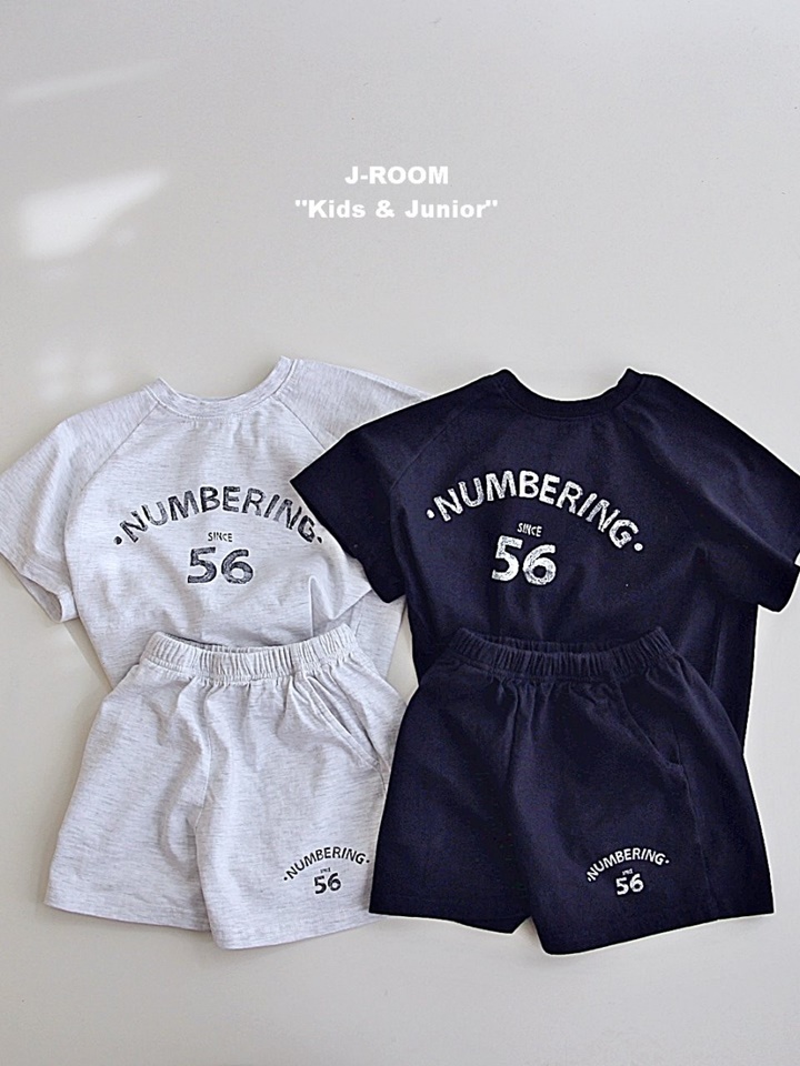 Number Raglan Top Bottom Set