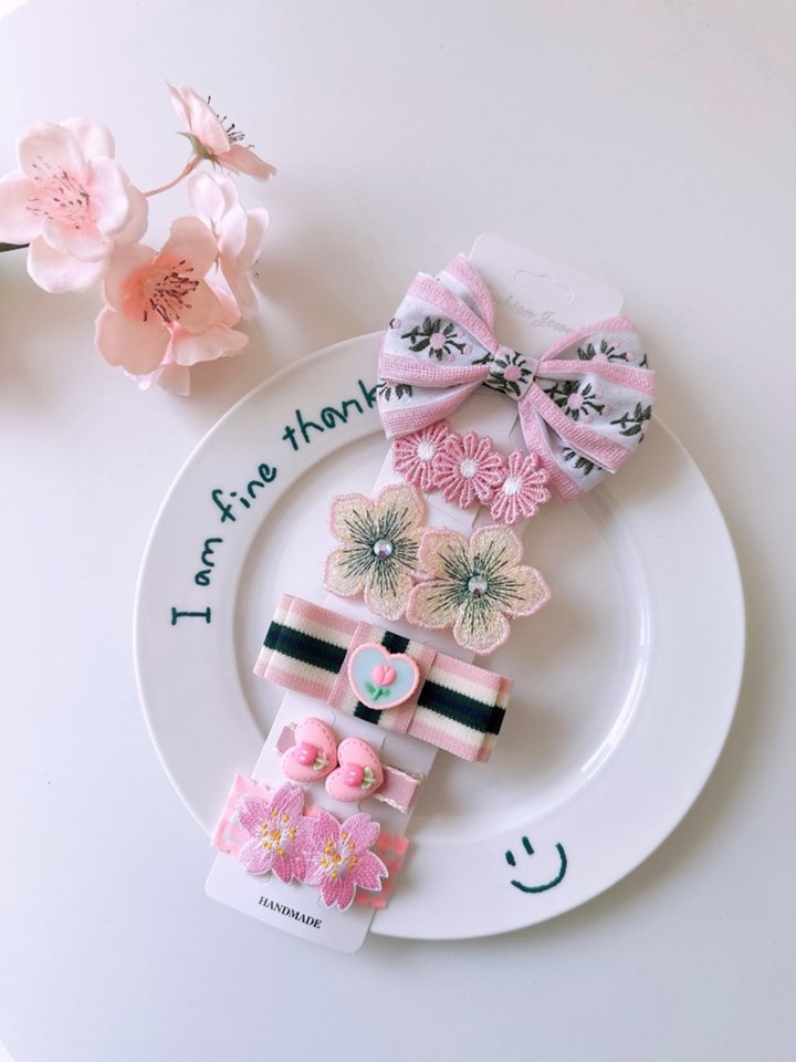 Pink Bon Bon Hair Pin Set