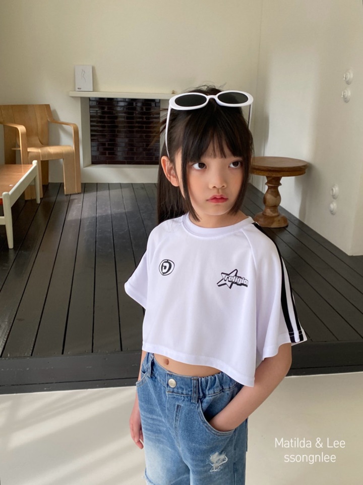 Mesh Tape Crop Tee
