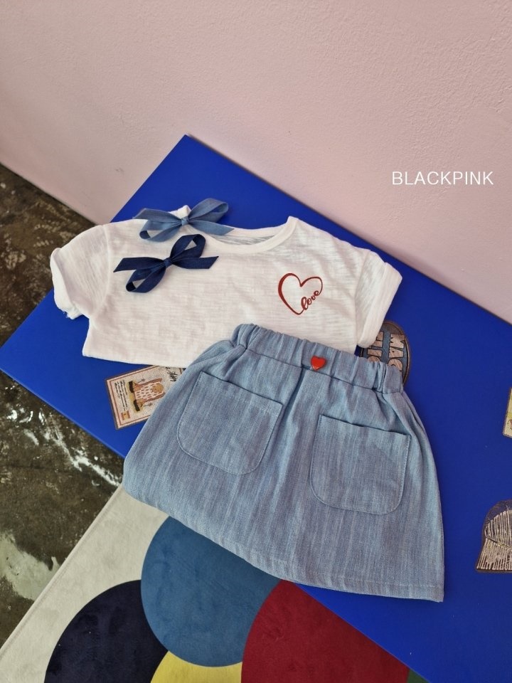 Pocket Denim Skirt Pants