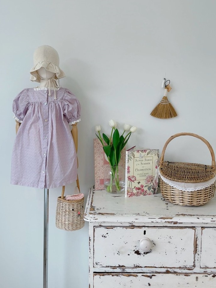 Vintage Small Flower One-Piece