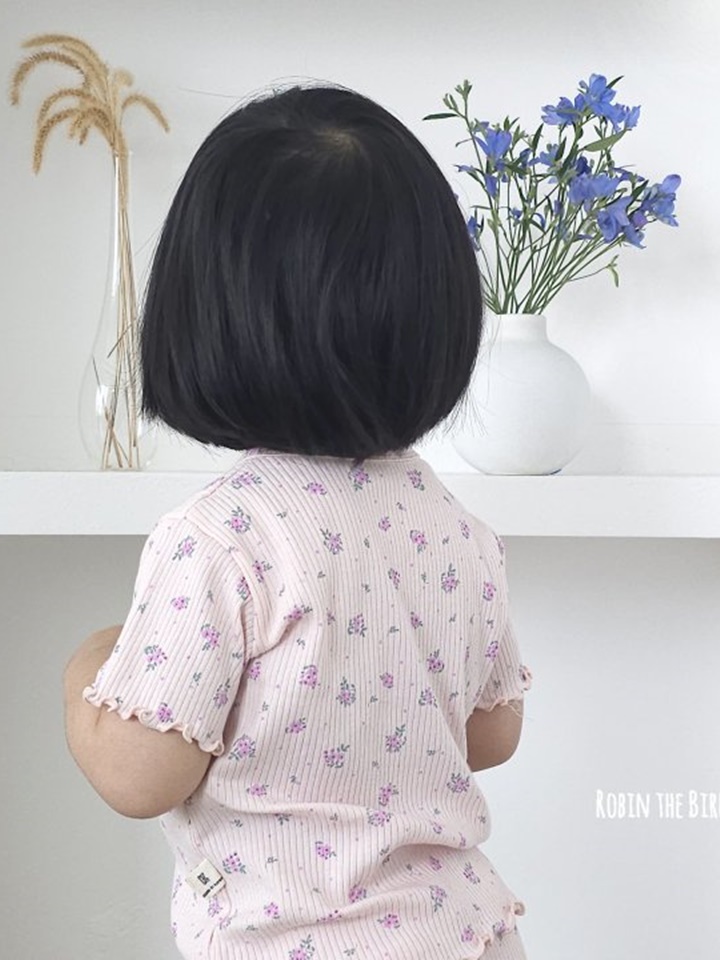Flower Frill Short Sleeve Easy Wear