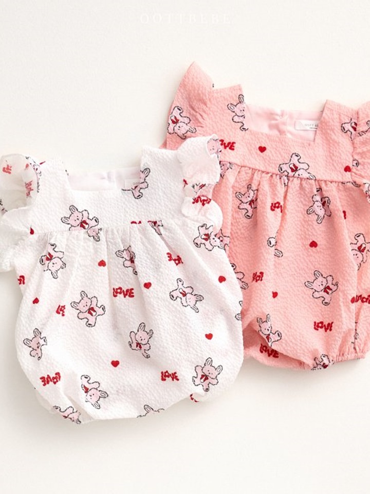 Love Rabbit Frill Body Suit