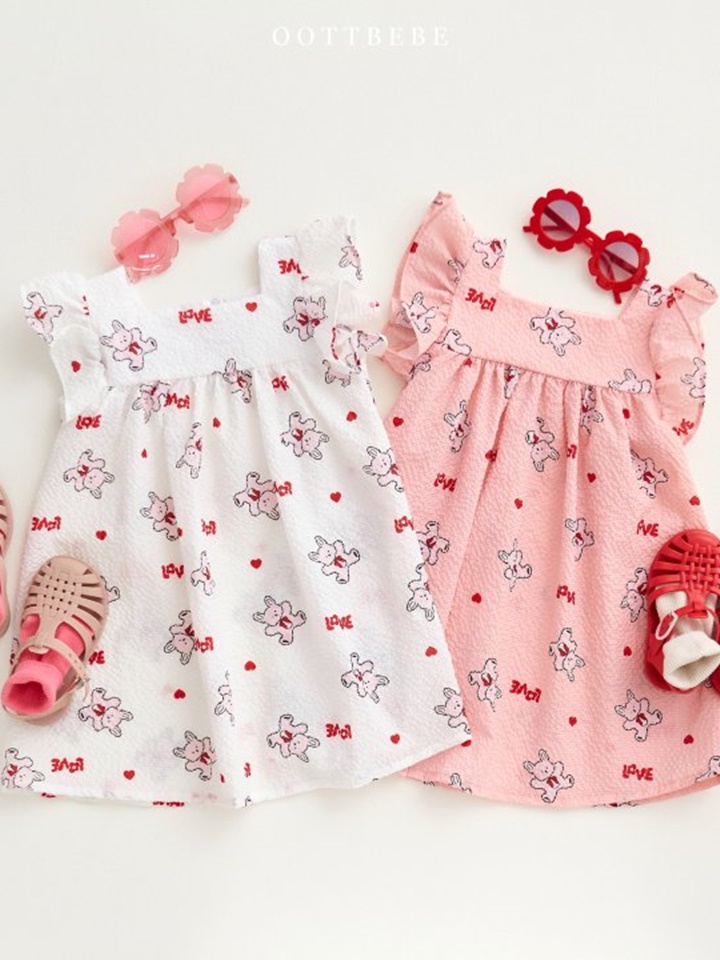 Love Rabbit Frill One-Piece