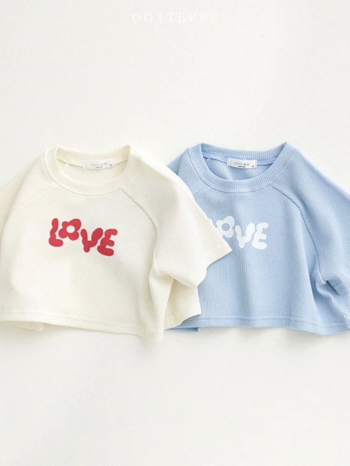 Love Waffle Raglan Tee