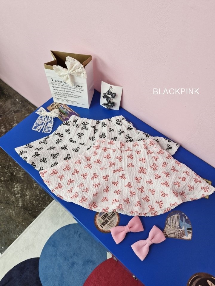 Ribbon Hool Skirt Pants