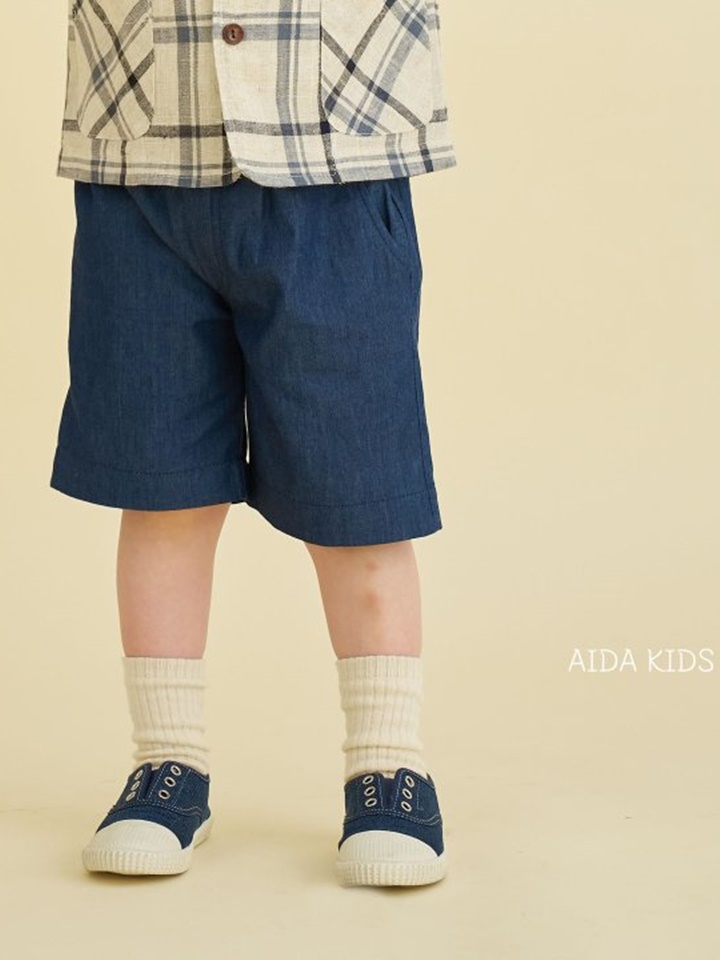 Denim Mid-length shorts