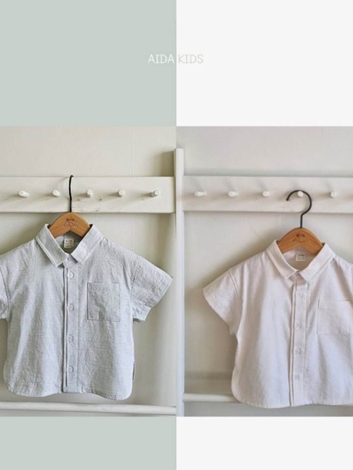 Washed Cotton Short Sleeve Shirt