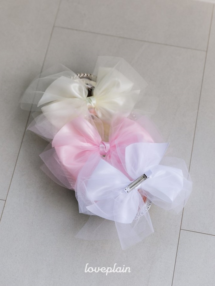 Mesh Ribbon Hair Clip