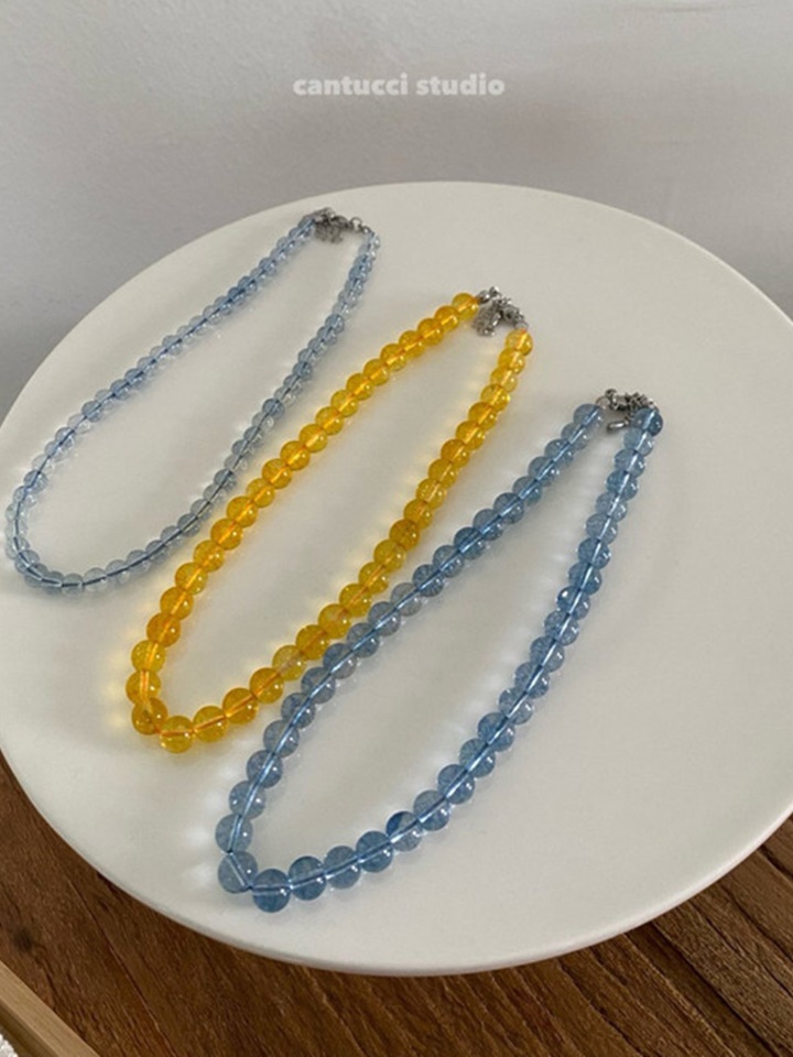 Glass Bead Necklace With Mom