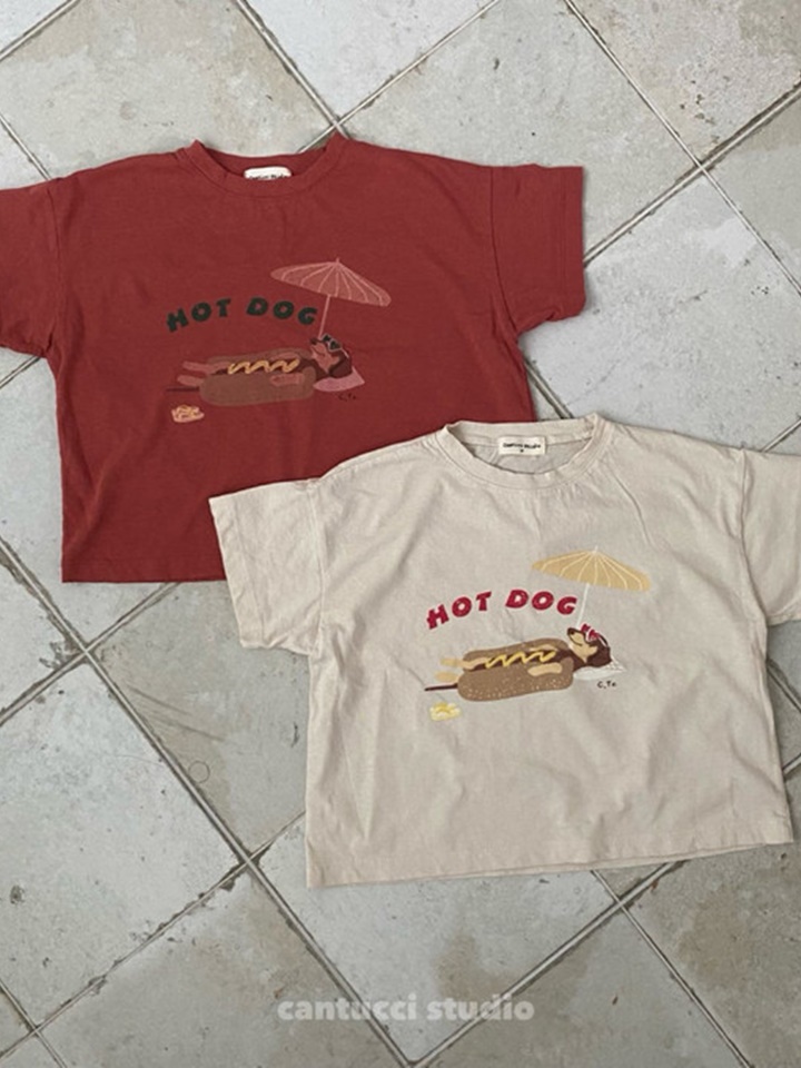 Hot Dog Tee With  Mom