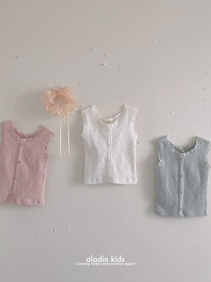 Lace Rib Sleeveless Tee