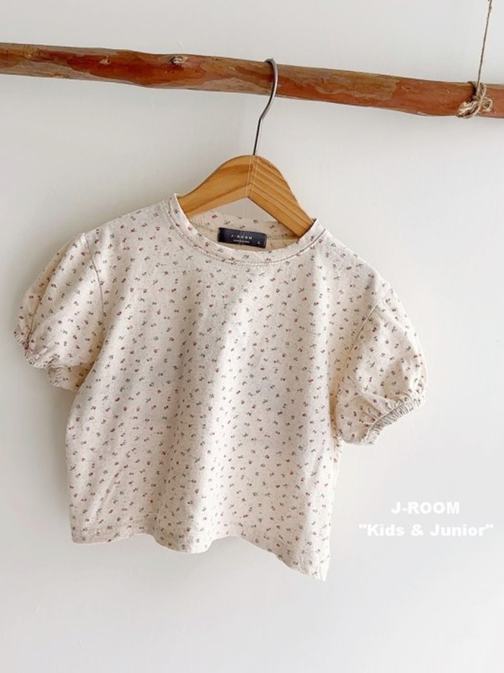 Flower L Shirring Tee