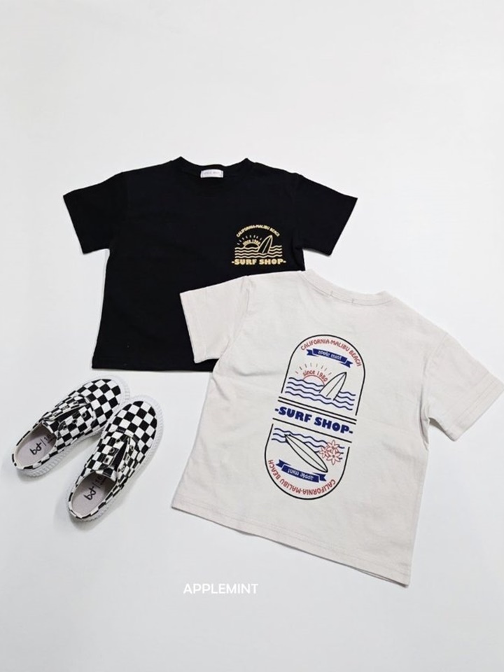 Surf Front And Back Paint Tee