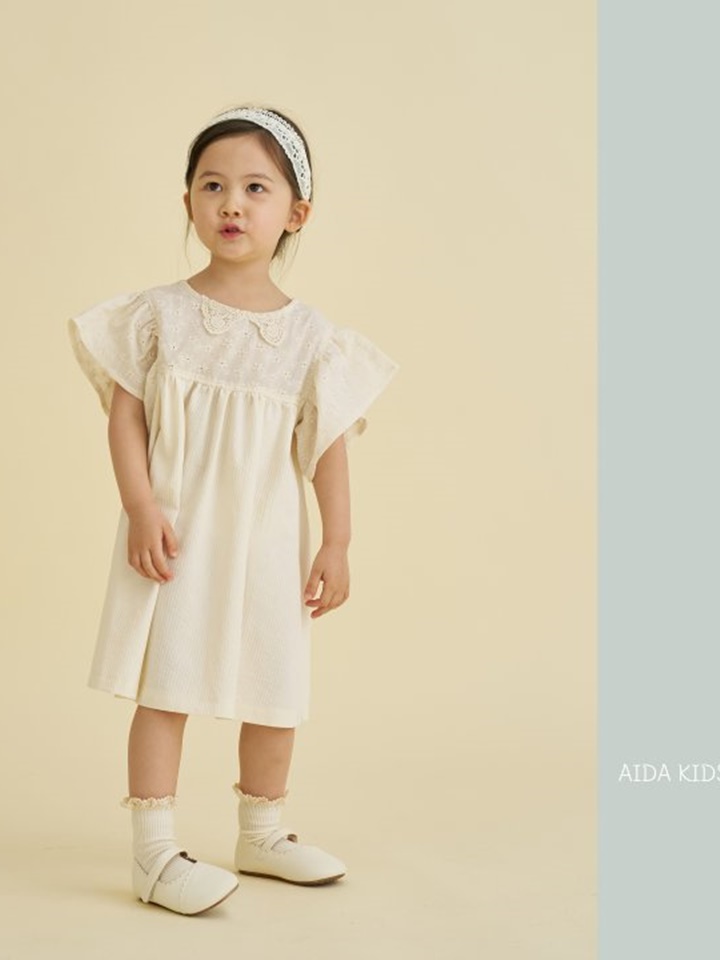 Mini Embroidery Collar One-Piece