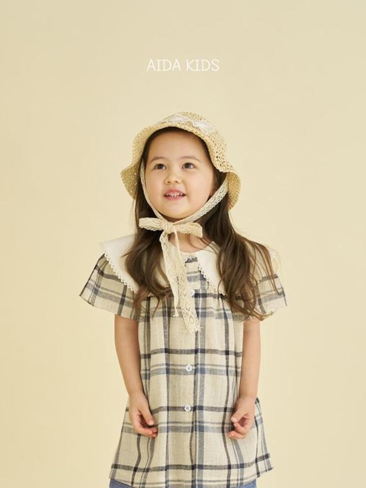 Check Cotton linen One-Piece