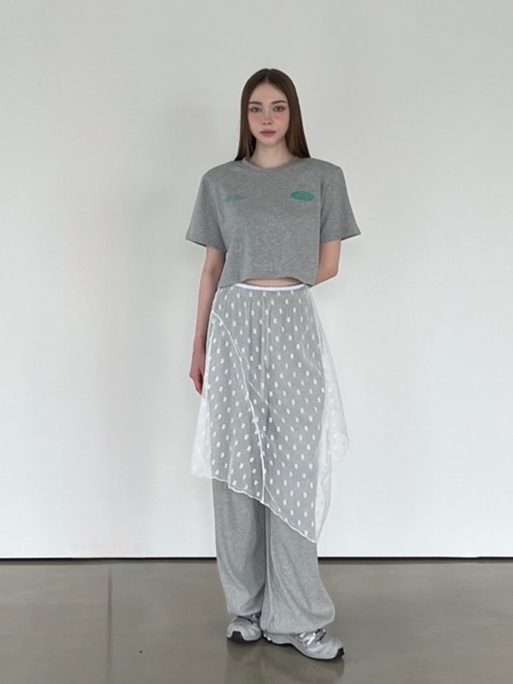 Small Flower Mesh Skirt