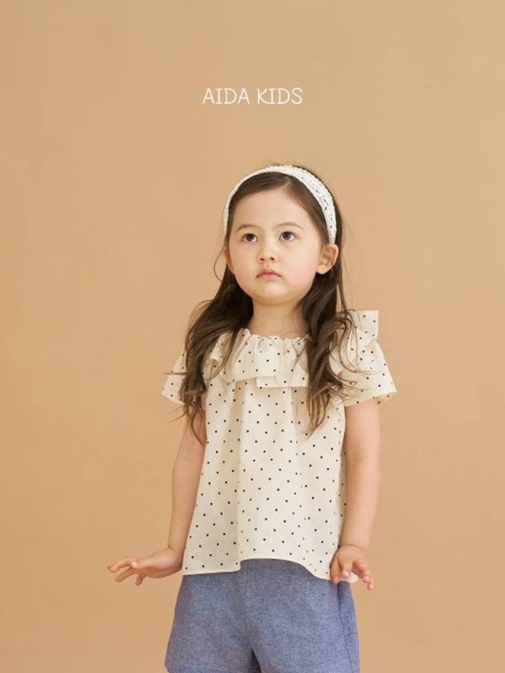 Dot Frill Blouse