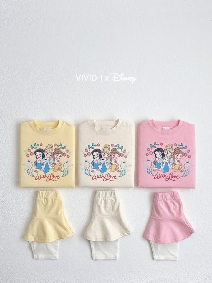 D Summer Skirt Leggings Top Bottom Set