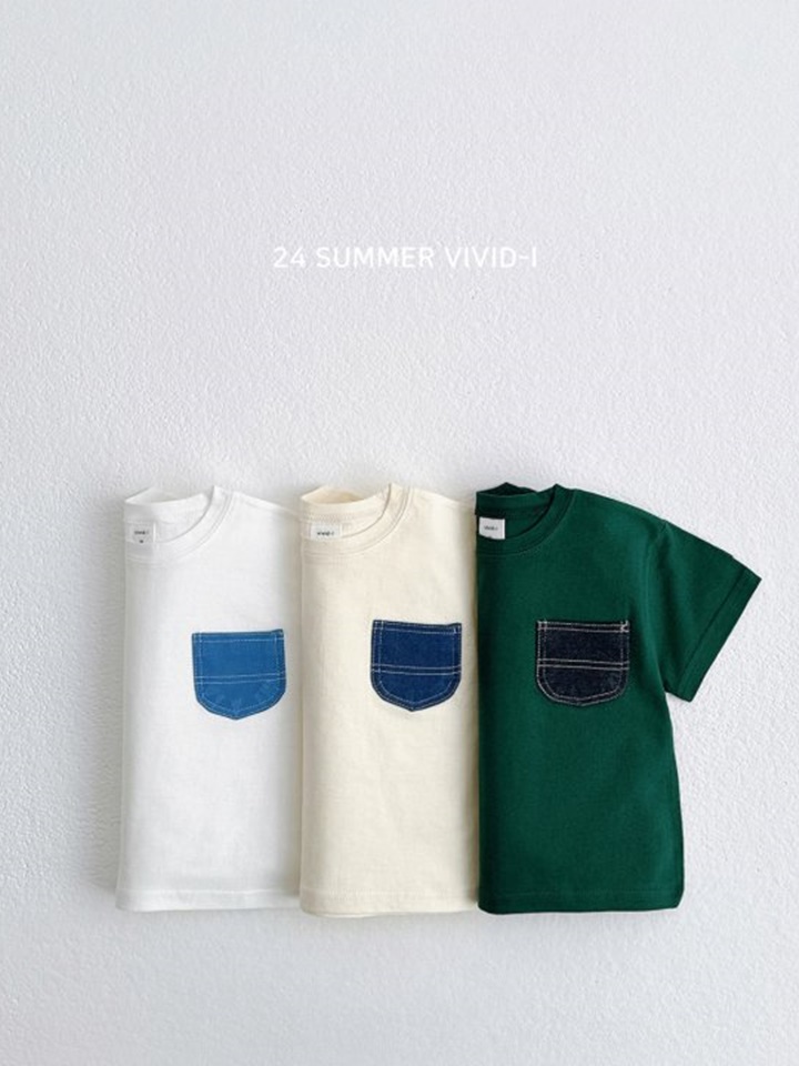 Denim Pocket Short Sleeve Tee