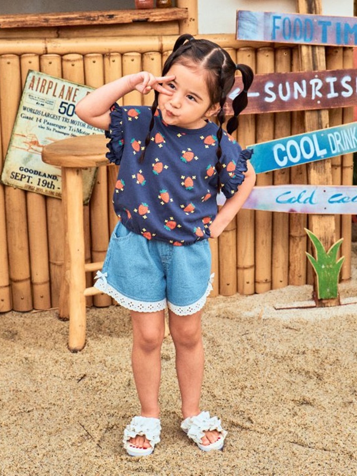 Strawberry Paint Frill Tee
