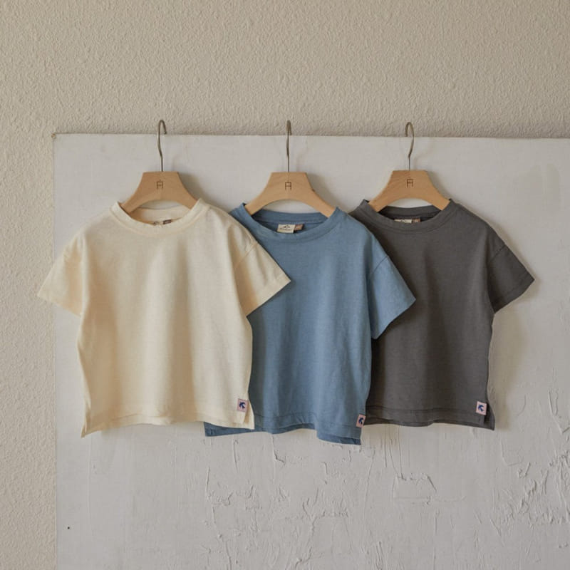A-Market - Korean Children Fashion - #Kfashion4kids - Unbalance Slit Tee - 2
