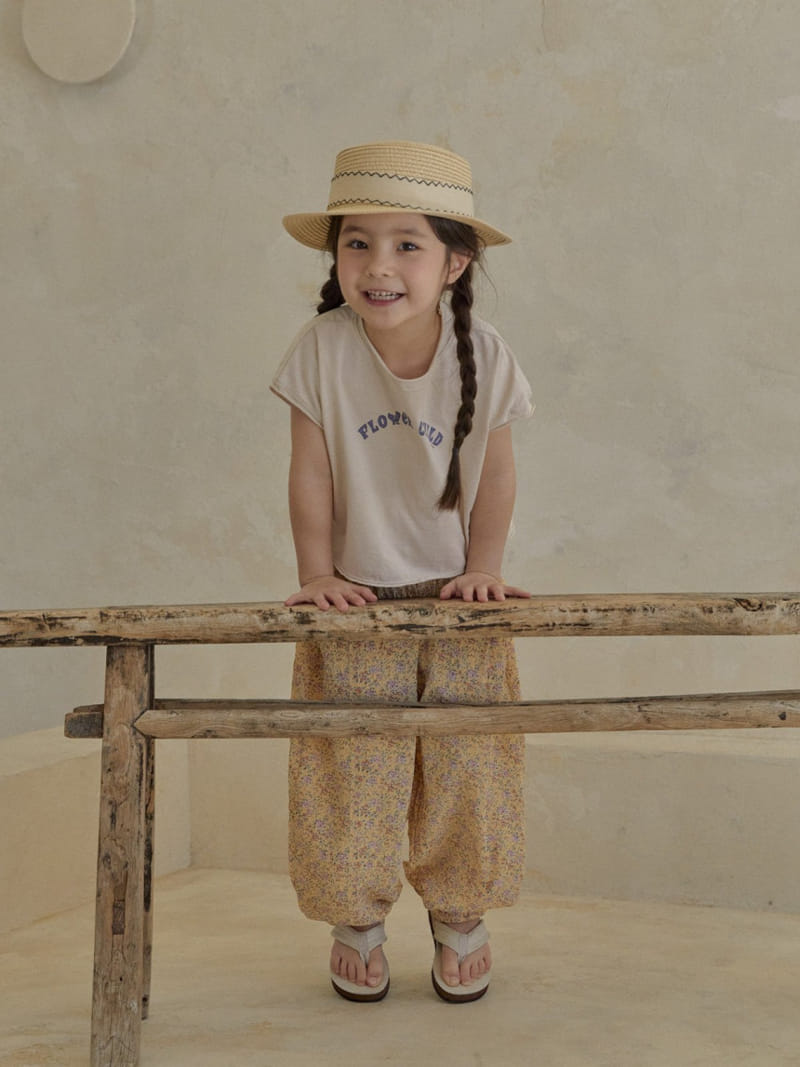 A-Market - Korean Children Fashion - #childofig - Flower Crop Tee - 6