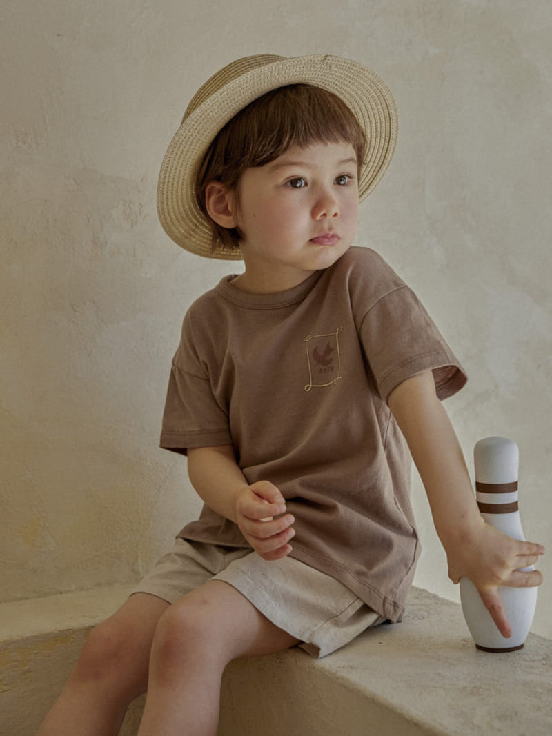 A-Market - Korean Children Fashion - #kidsshorts - Bird Letter Tee - 11