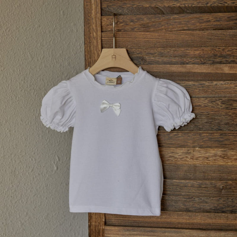 A-Market - Korean Children Fashion - #kidzfashiontrend - Cuty Ribbon Tee - 2