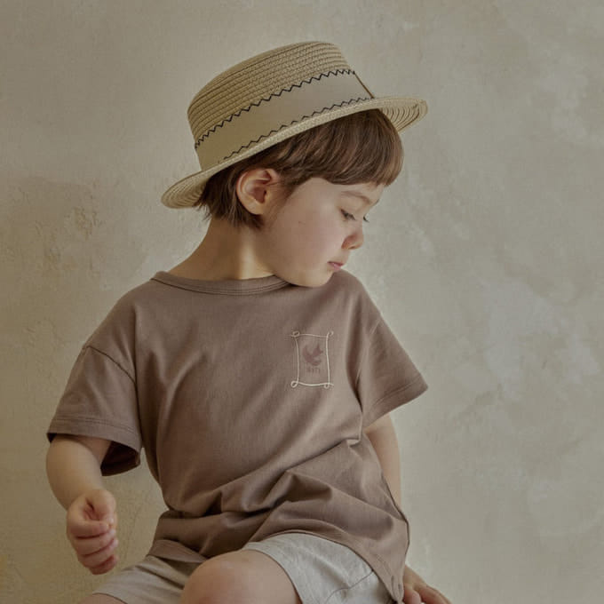 A-Market - Korean Children Fashion - #littlefashionista - Bird Letter Tee