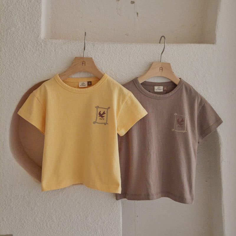 A-Market - Korean Children Fashion - #magicofchildhood - Bird Letter Tee - 2