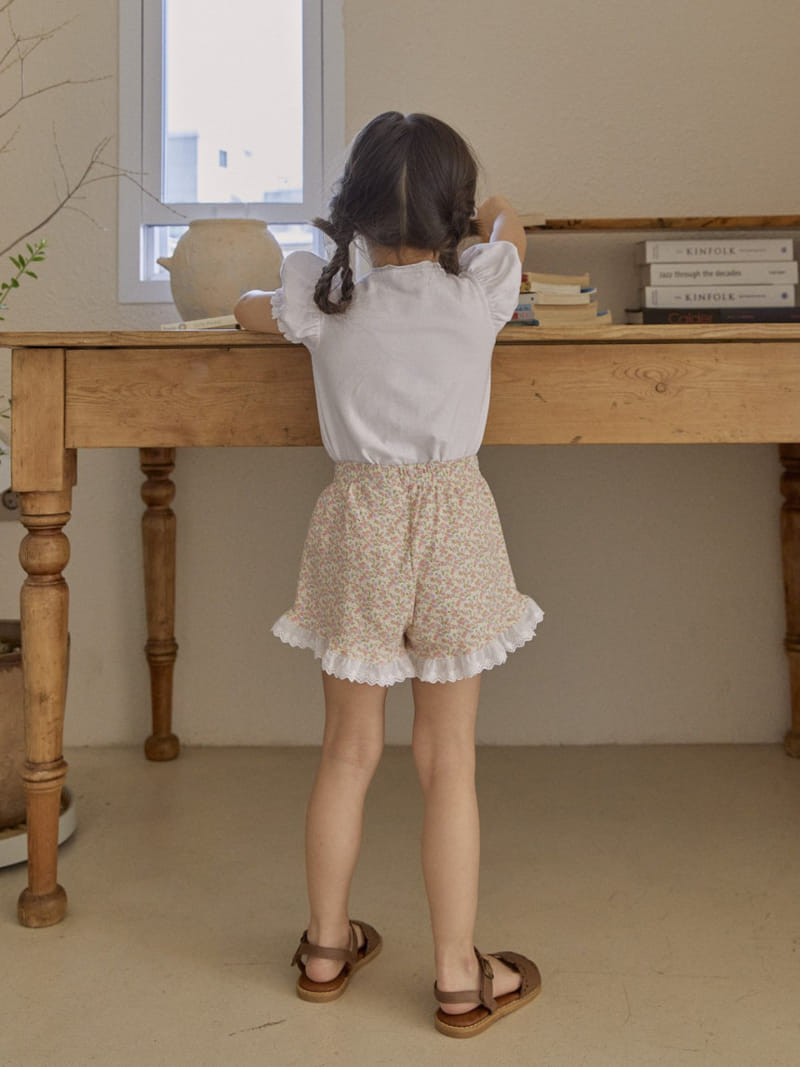 A-Market - Korean Children Fashion - #todddlerfashion - Flower Frill Pants - 7