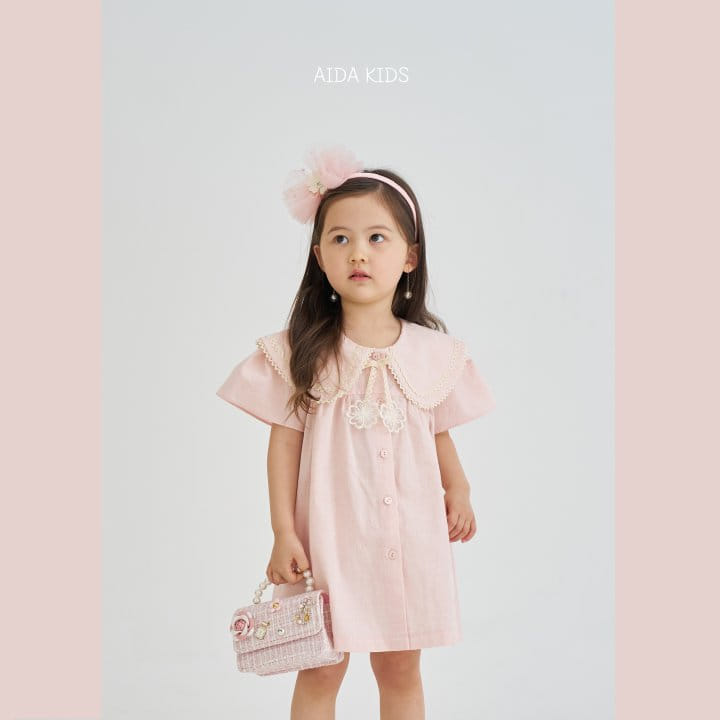 Aida - Korean Children Fashion - #childrensboutique - Pink Sarah Bubble One-Piece