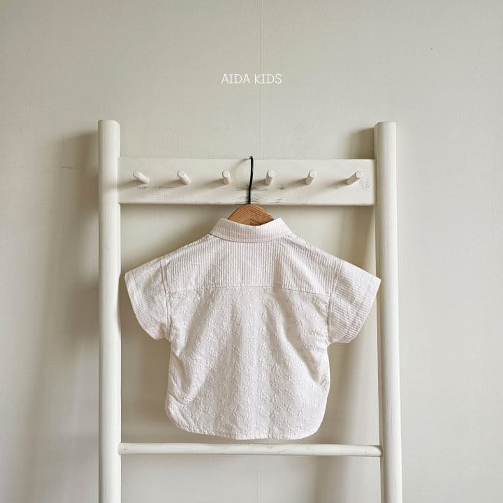 Aida - Korean Children Fashion - #designkidswear - Punching Embroidery Shirt - 11