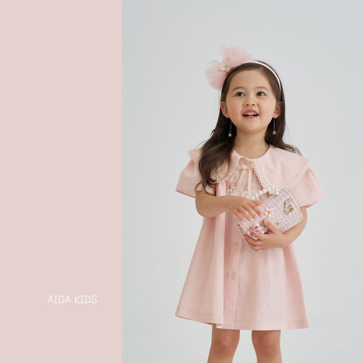 Aida - Korean Children Fashion - #discoveringself - Pink Sarah Bubble One-Piece - 3