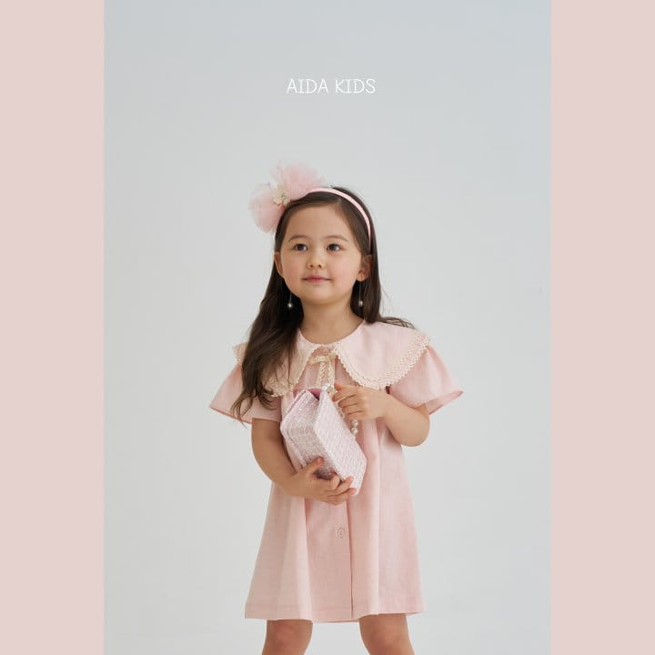 Aida - Korean Children Fashion - #kidsstore - Pink Sarah Bubble One-Piece - 6