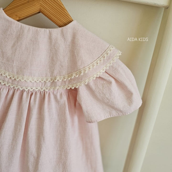 Aida - Korean Children Fashion - #magicofchildhood - Pink Sarah Bubble One-Piece - 10