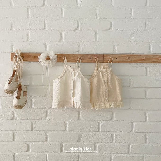 Aladin - Korean Children Fashion - #childofig - Romantic Sleevelss Top