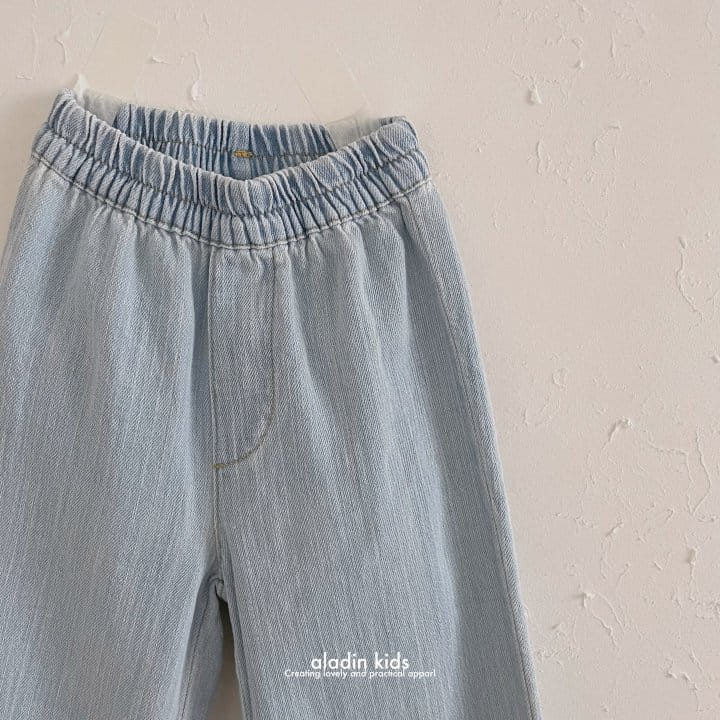 Aladin - Korean Children Fashion - #childofig - Embroidery Denim Pants - 8
