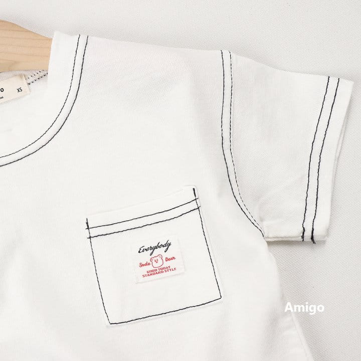 Amigo - Korean Children Fashion - #childrensboutique - Bear Label Tee - 6