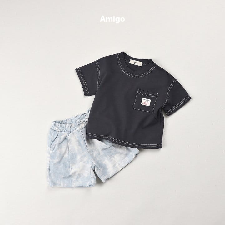 Amigo - Korean Children Fashion - #designkidswear - Water Paint Denim - 6