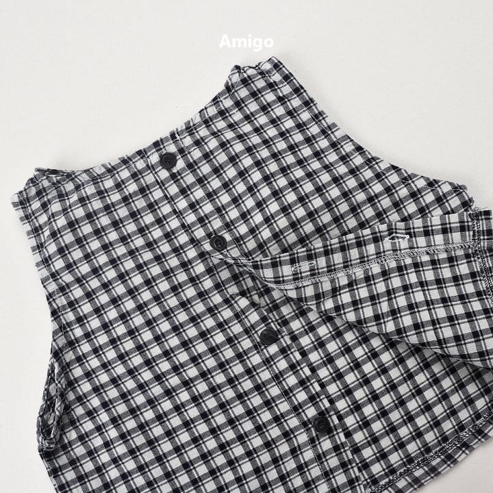 Amigo - Korean Children Fashion - #minifashionista - Double Check Sleeveless Tee - 5