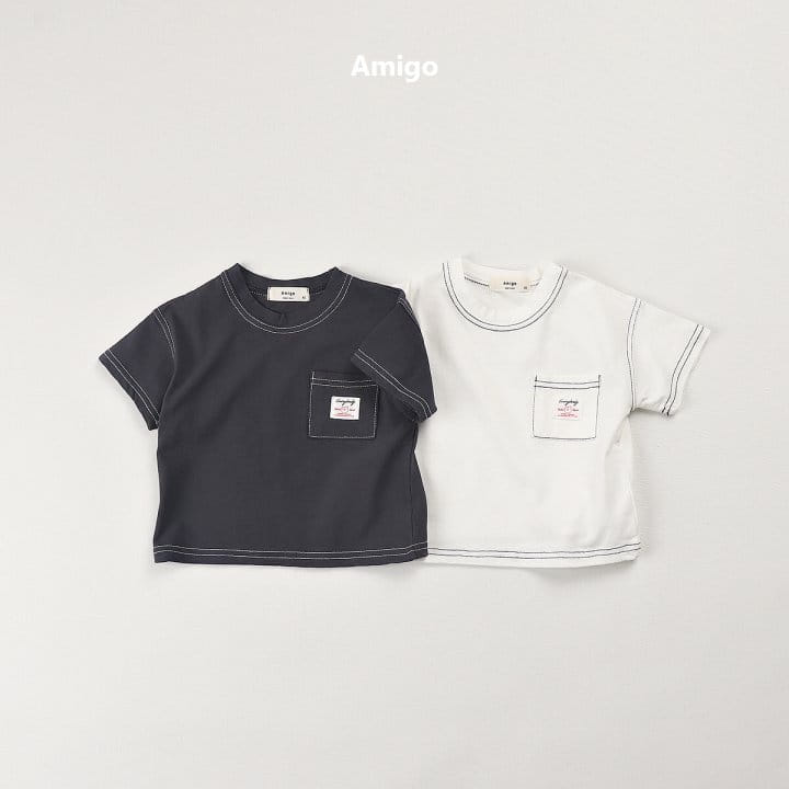 Amigo - Korean Children Fashion - #prettylittlegirls - Bear Label Tee