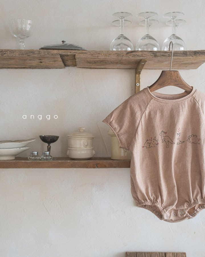 Anggo - Korean Baby Fashion - #babyootd - Dino Romper - 4