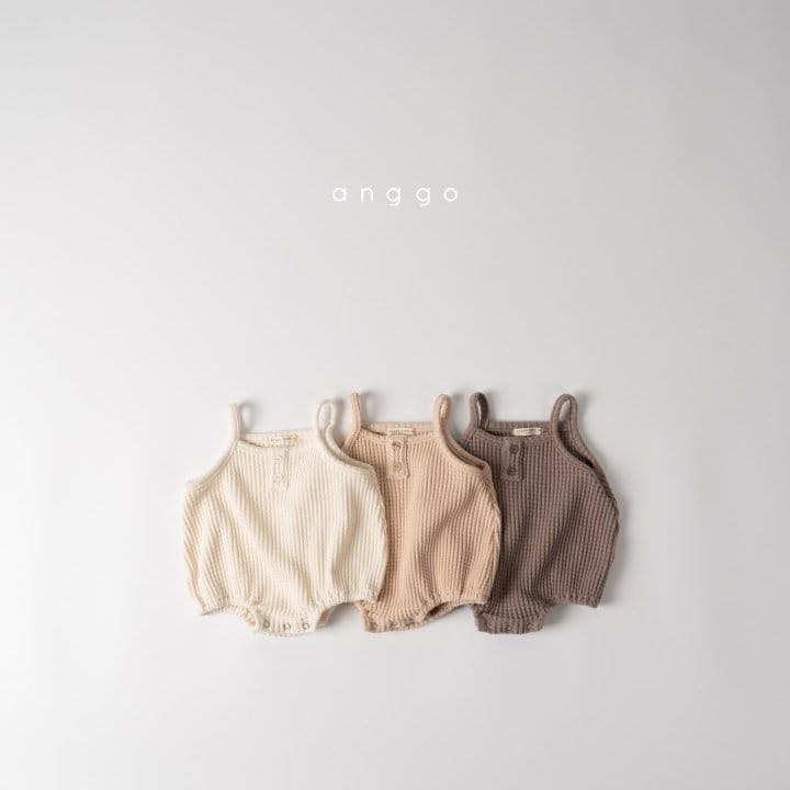 Anggo - Korean Baby Fashion - #smilingbaby - Croiffle Sleeveless Romper - 8
