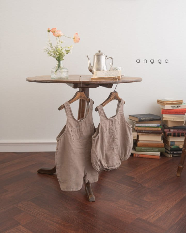 Anggo - Korean Children Fashion - #childrensboutique - Brownie Overalls - 4