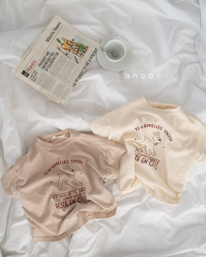 Anggo - Korean Children Fashion - #designkidswear - Puppy Tee - 9